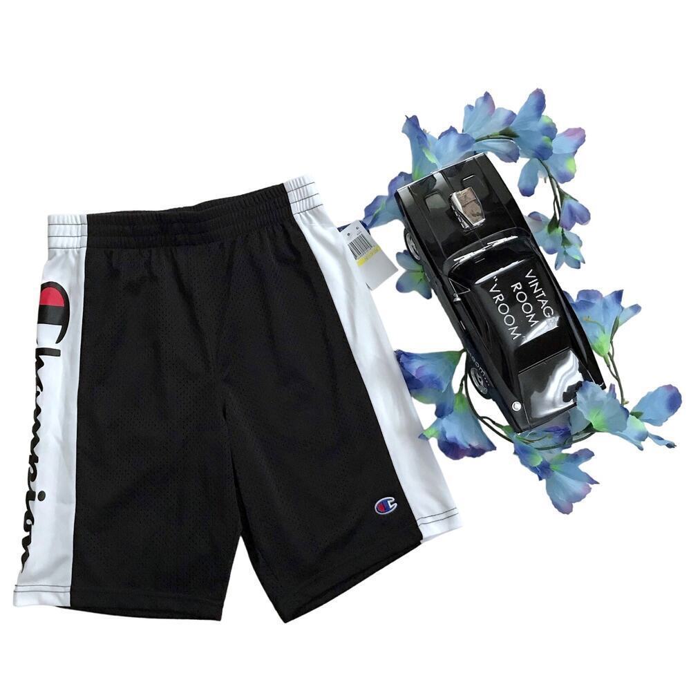 Champion NWT Black and White Performance Shorts Boys M (10-12)